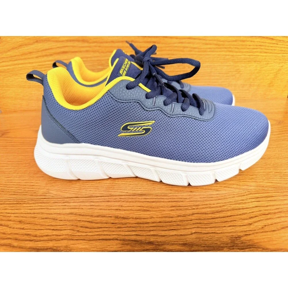 Skechers Men’s Bobs Memory Foam Sz 8.5 men’s 118109 Wide Navy